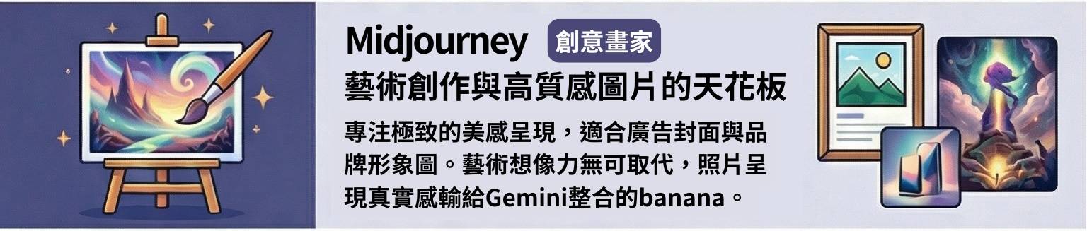 Midjourney的AI市場趨勢關鍵：藝術創作、高質感圖片